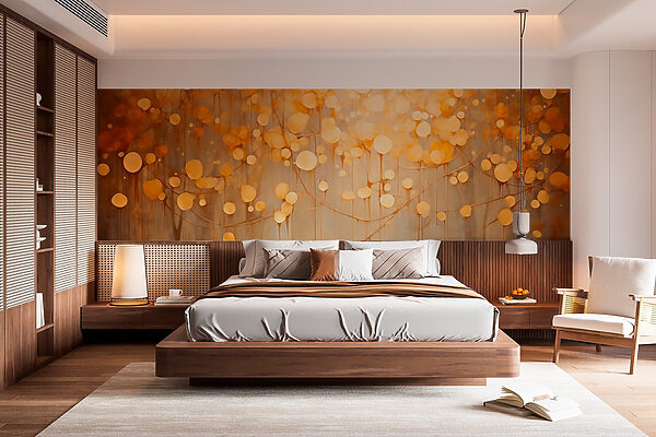 Fotomurales Fotomurales Burbujas etéreas que caen en cascada en armonía (SKU: w02824)