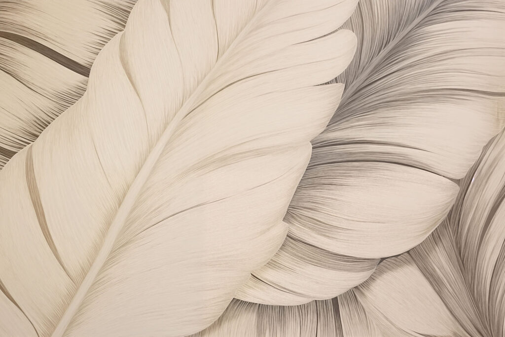 Plumas blancas texturizadas en tonos suaves Plumas blancas texturizadas en tonos suaves