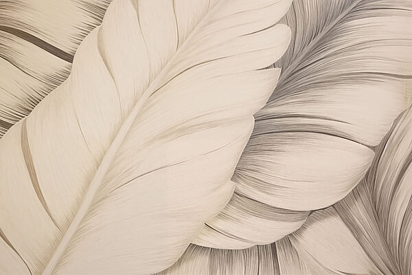 Plumas blancas texturizadas en tonos suaves Plumas blancas texturizadas en tonos suaves