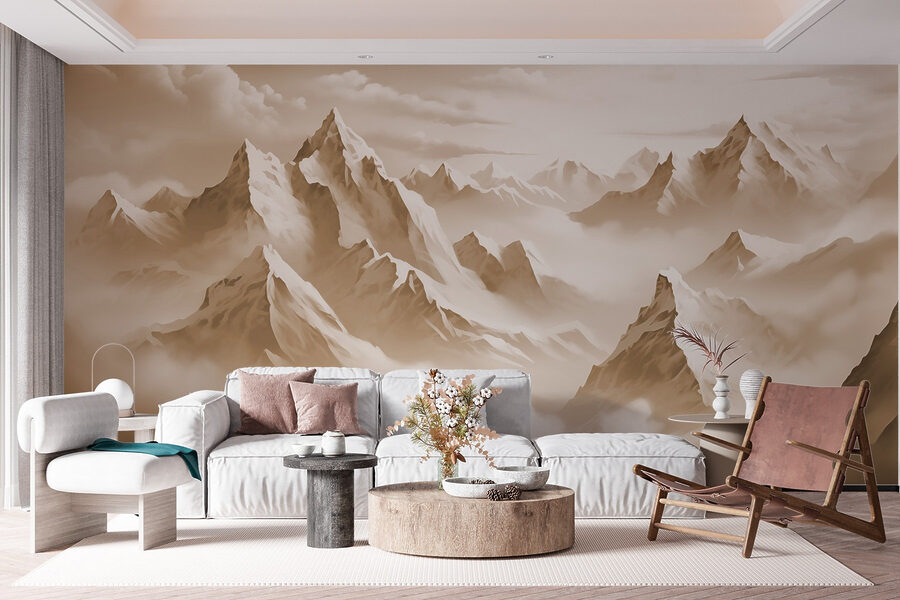 Cordillera con nubes