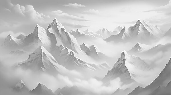Cordillera con nubes Cordillera con nubes