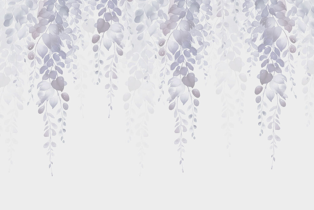 Delicate leaves in soft hues