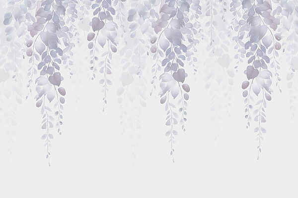 Delicate leaves in soft hues