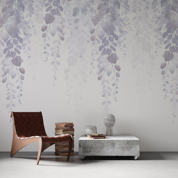 Delicate leaves in soft hues