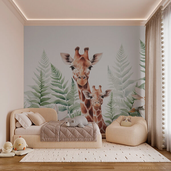 Giraffes and flowers Giraffes and flowers