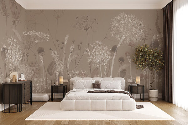 Delicate flora in soft hues