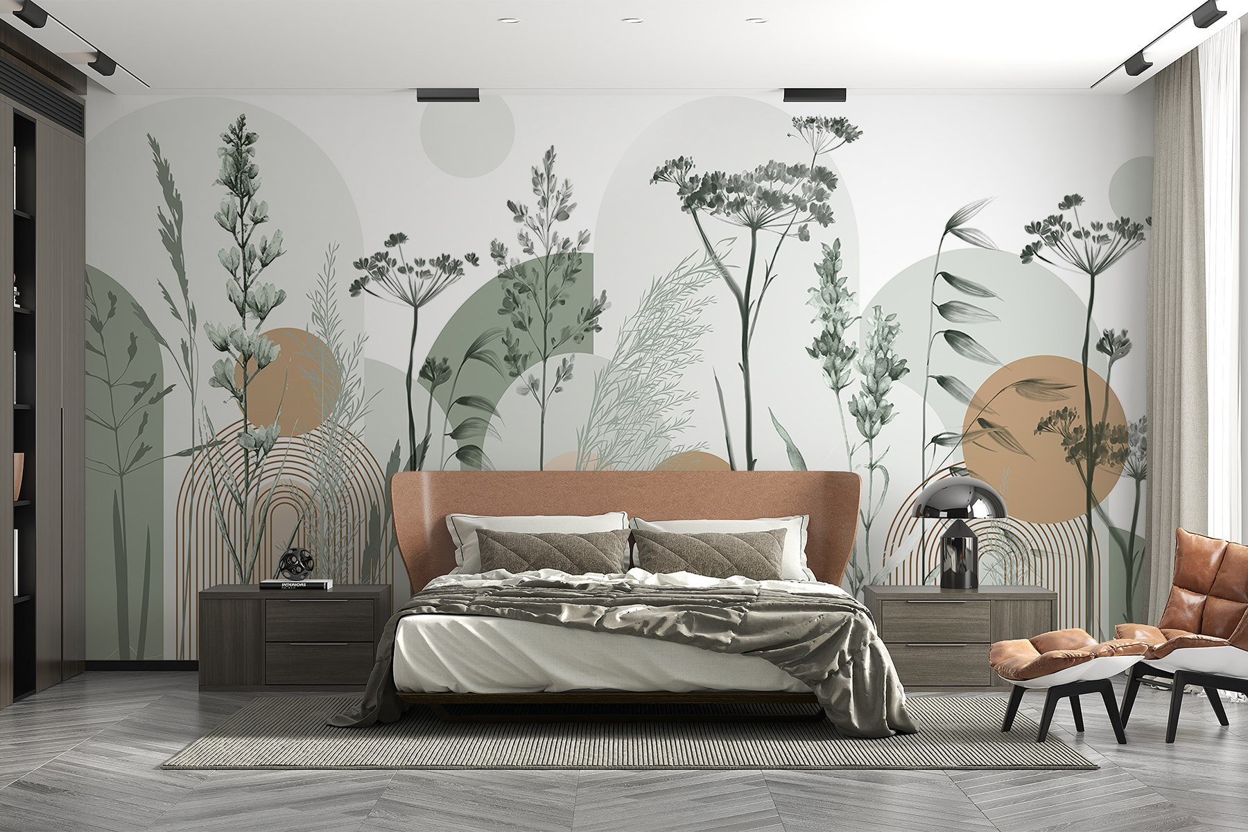 Serene nature-inspired abstract design