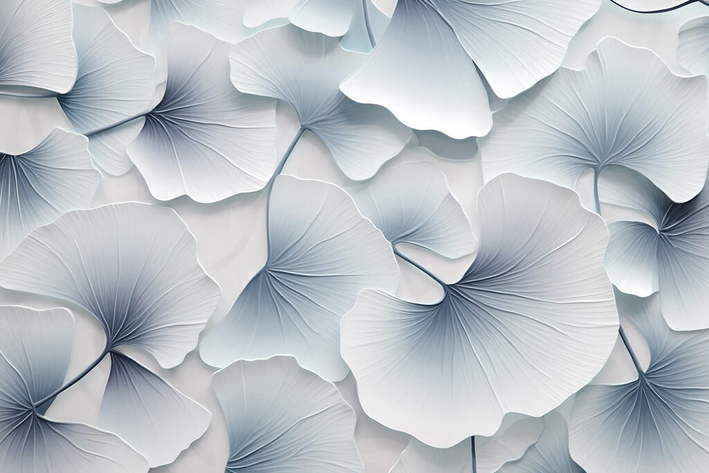 Delicate layers of ginkgo leaves Delicate layers of ginkgo leaves