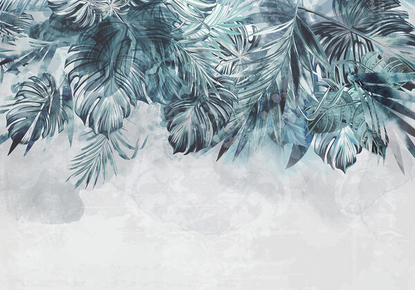 Ilustración de follaje tropical vibrante. Ilustración de follaje tropical vibrante.