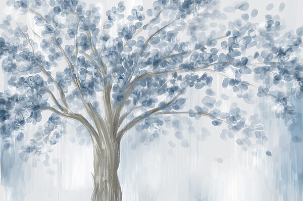Árbol de hojas azules Árbol de hojas azules