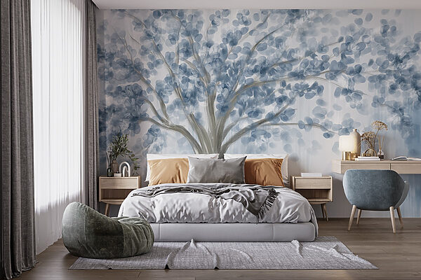 Árbol de hojas azules Árbol de hojas azules