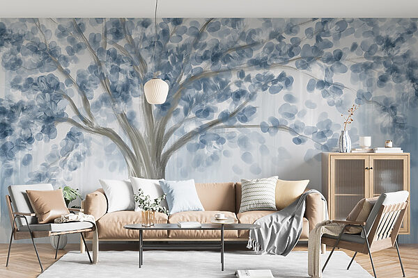 Árbol de hojas azules Árbol de hojas azules