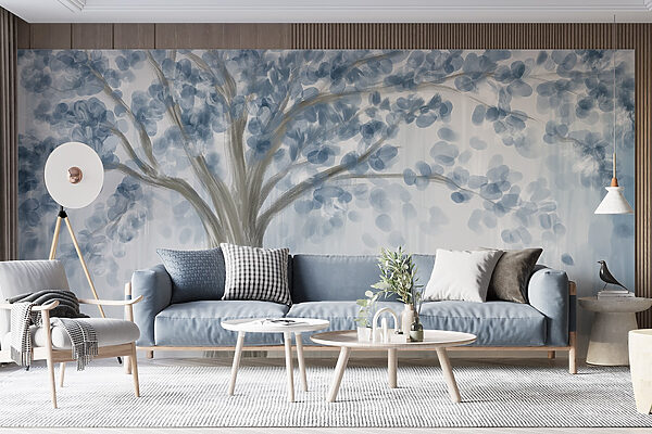 Árbol de hojas azules Árbol de hojas azules