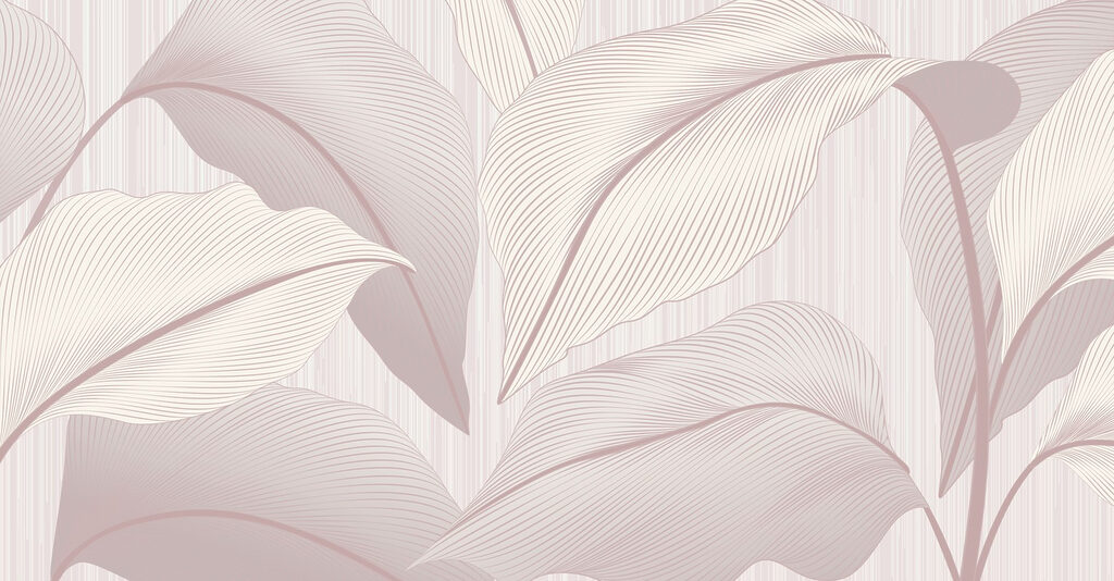 Elegant leaves in soft tones