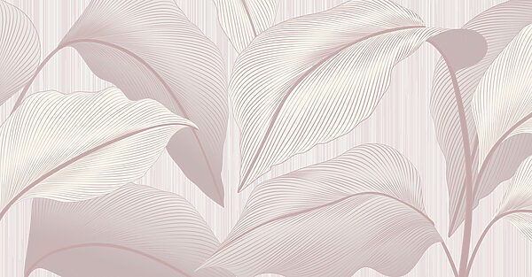 Elegant leaves in soft tones