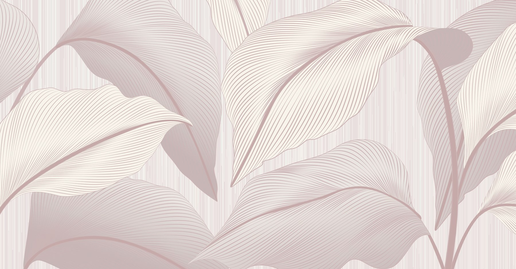 Elegant leaves in soft tones