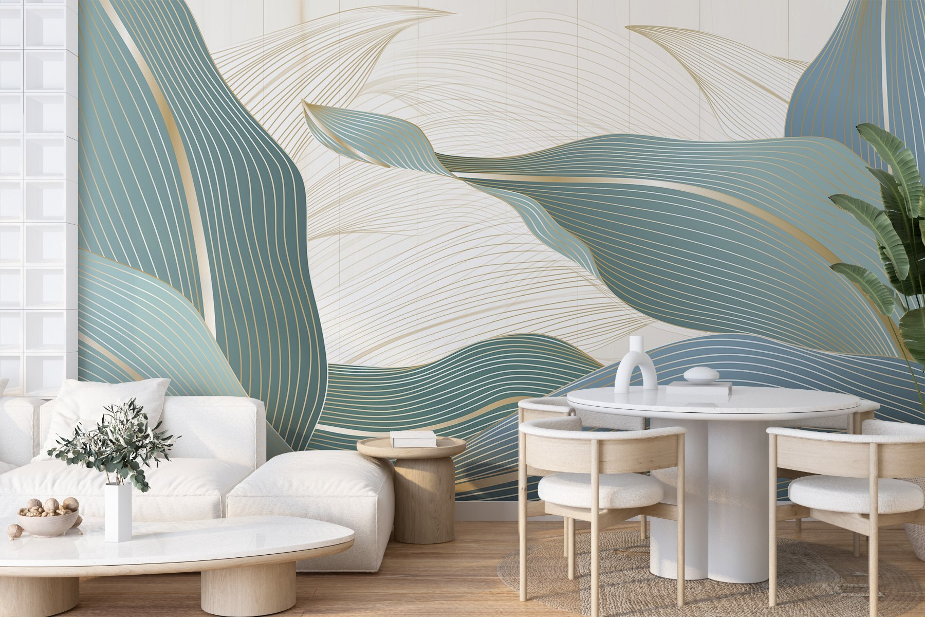 Flowing Lines in Soft Colors