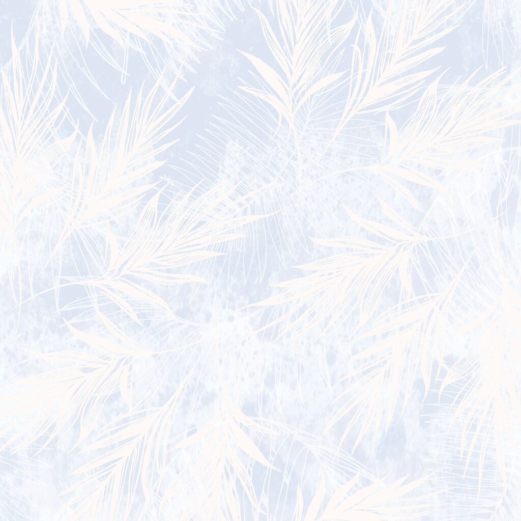 Fondo blanco y azul con hojas blancas Fondo blanco y azul con hojas blancas