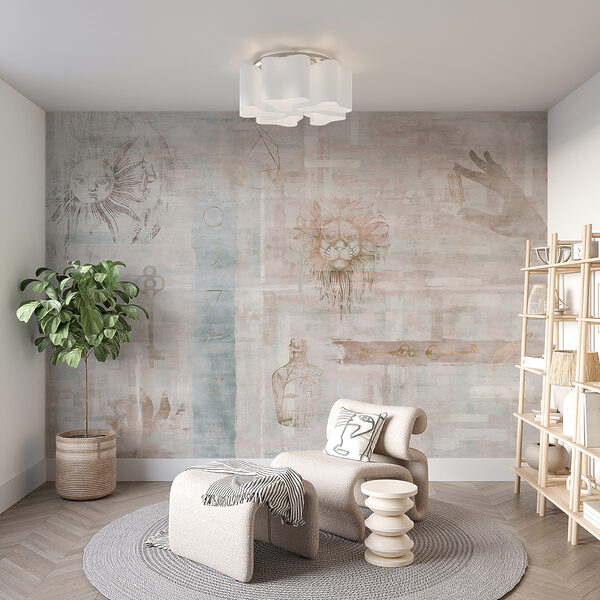 Papel pintado con varios símbolos Papel pintado con varios símbolos
