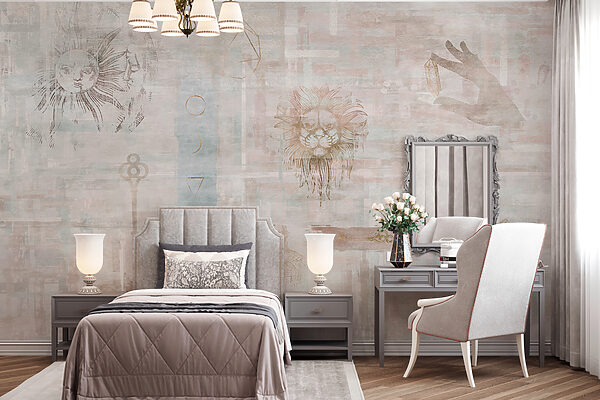 Papel pintado con varios símbolos Papel pintado con varios símbolos