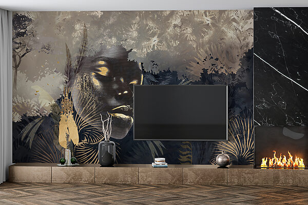 Dreamy portrait in a lush landscape