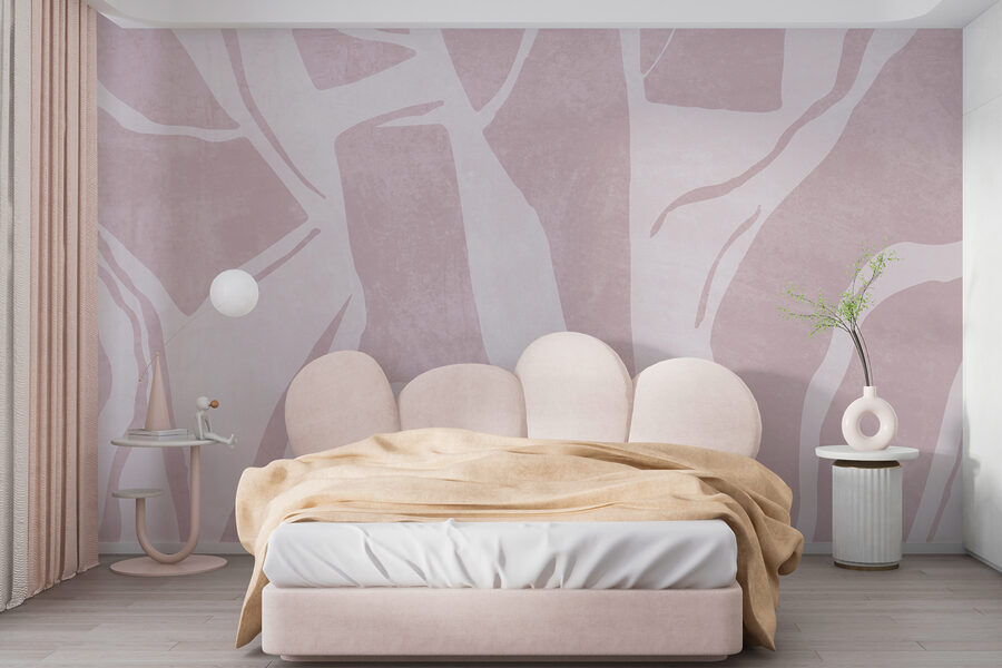 Estampado rosa y blanco