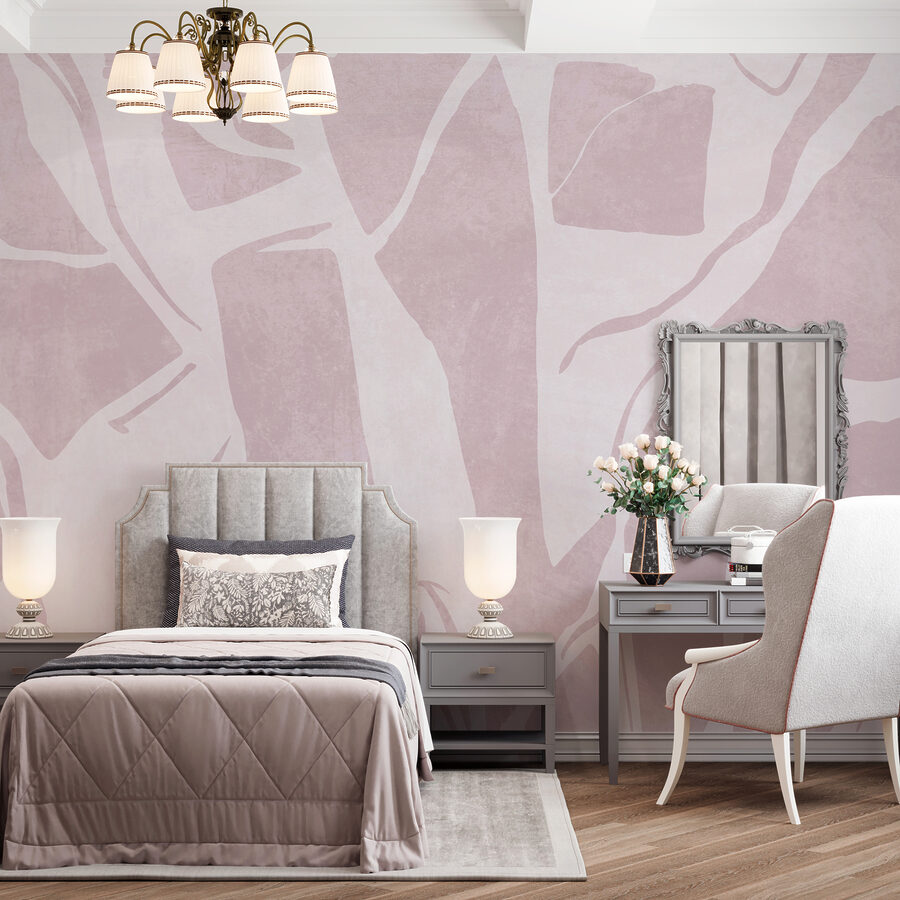 Estampado rosa y blanco