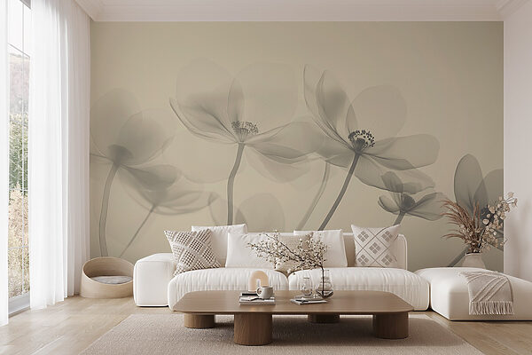 Delicate petals in soft hues