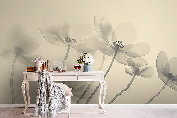 Delicate petals in soft hues