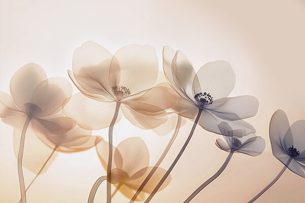 Delicate blooms in soft hues