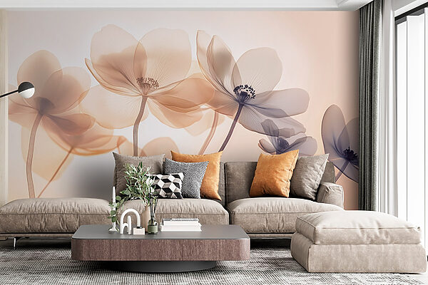Delicate blooms in soft hues