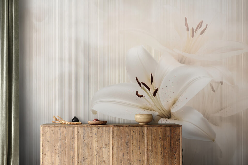 Elegant white lilies in soft hues Elegant white lilies in soft hues