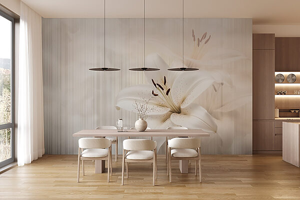 Elegant white lilies in soft hues Elegant white lilies in soft hues