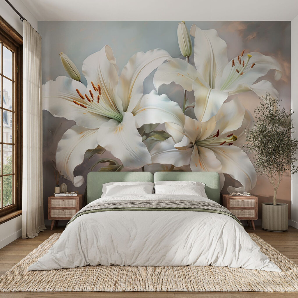 Delicate blooms in gentle hues