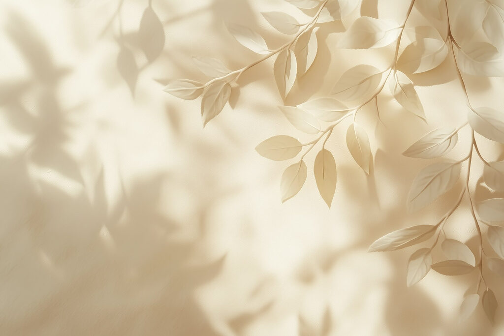 White leaves on a white surface White leaves on a white surface