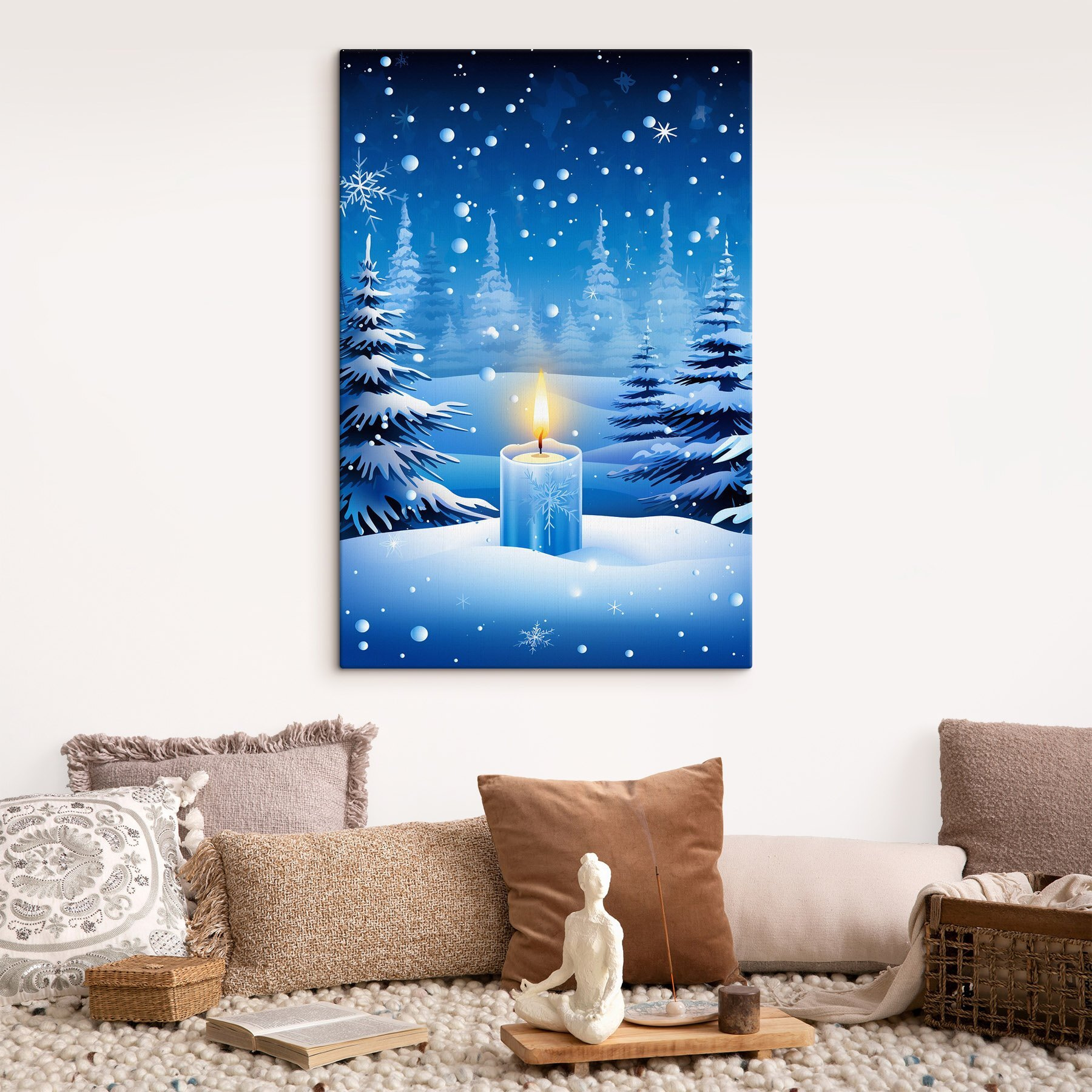 Candle in the snow