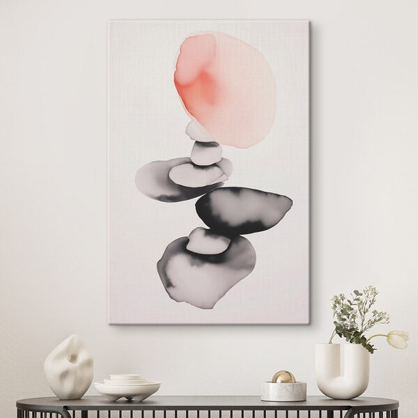 Balanced stones with soft hues Balanced stones with soft hues