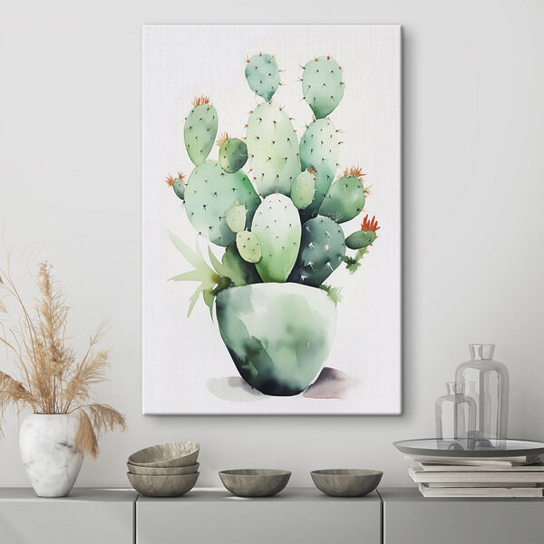 Cuadros Acuarela de un cactus (SKU: s42410) Cuadros Cuadros Acuarela de un cactus (SKU: s42410)