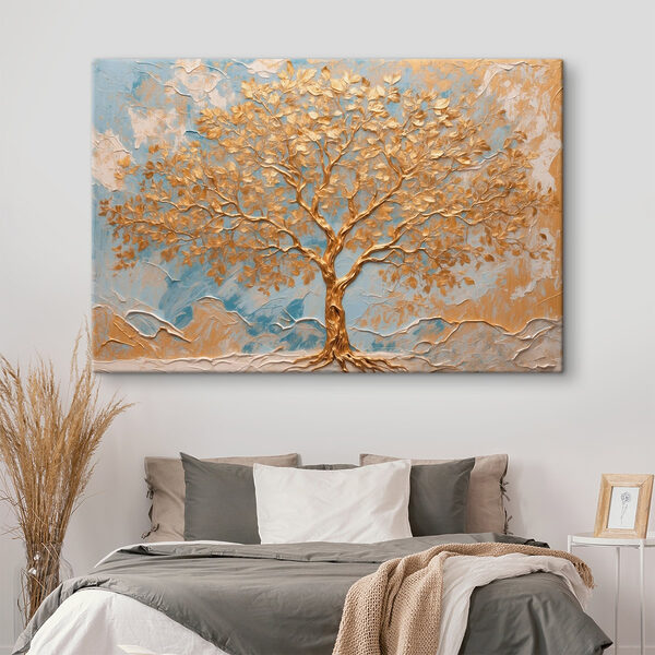 Cuadros Un árbol majestuoso sobre un fondo tranquilo