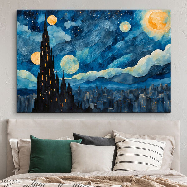 Cuadros Acuarela de una ciudad por la noche (SKU: s42268) Cuadros Cuadros Acuarela de una ciudad por la noche (SKU: s42268)