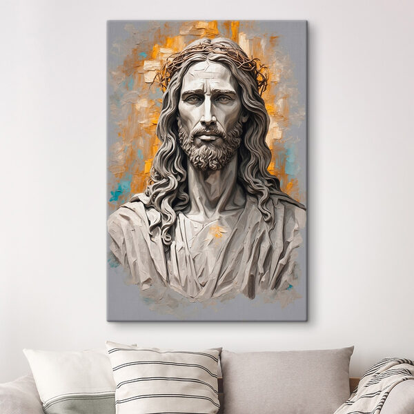 Cuadros Estatua de un hombre con una corona de espinas (SKU: s42270) Cuadros Cuadros Estatua de un hombre con una corona de espinas (SKU: s42270)
