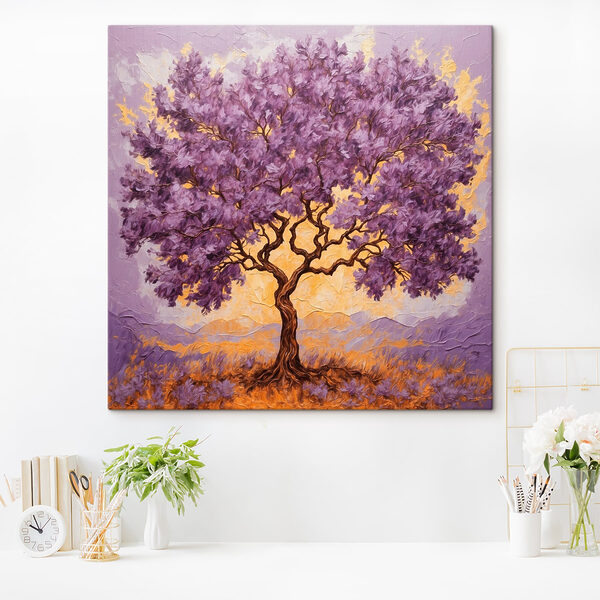 Cuadros Cuadro de un árbol con hojas moradas (SKU: s42272) Cuadros Cuadros Cuadro de un árbol con hojas moradas (SKU: s42272)
