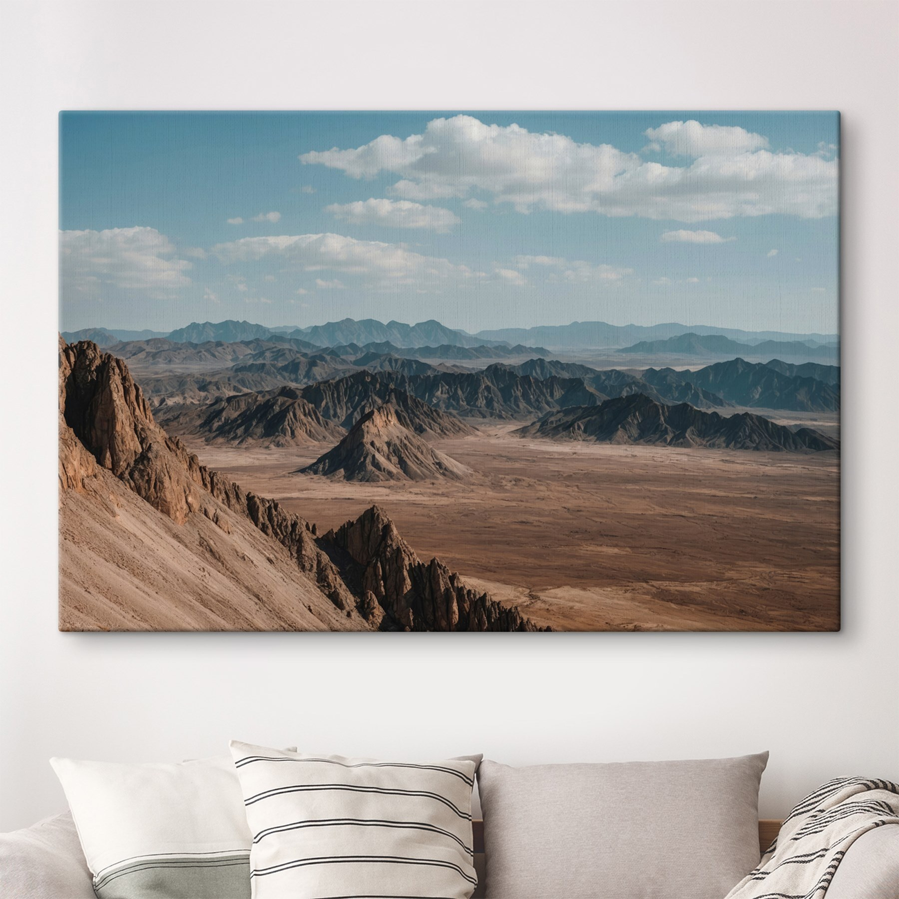 Landscape of mountains and blue sky