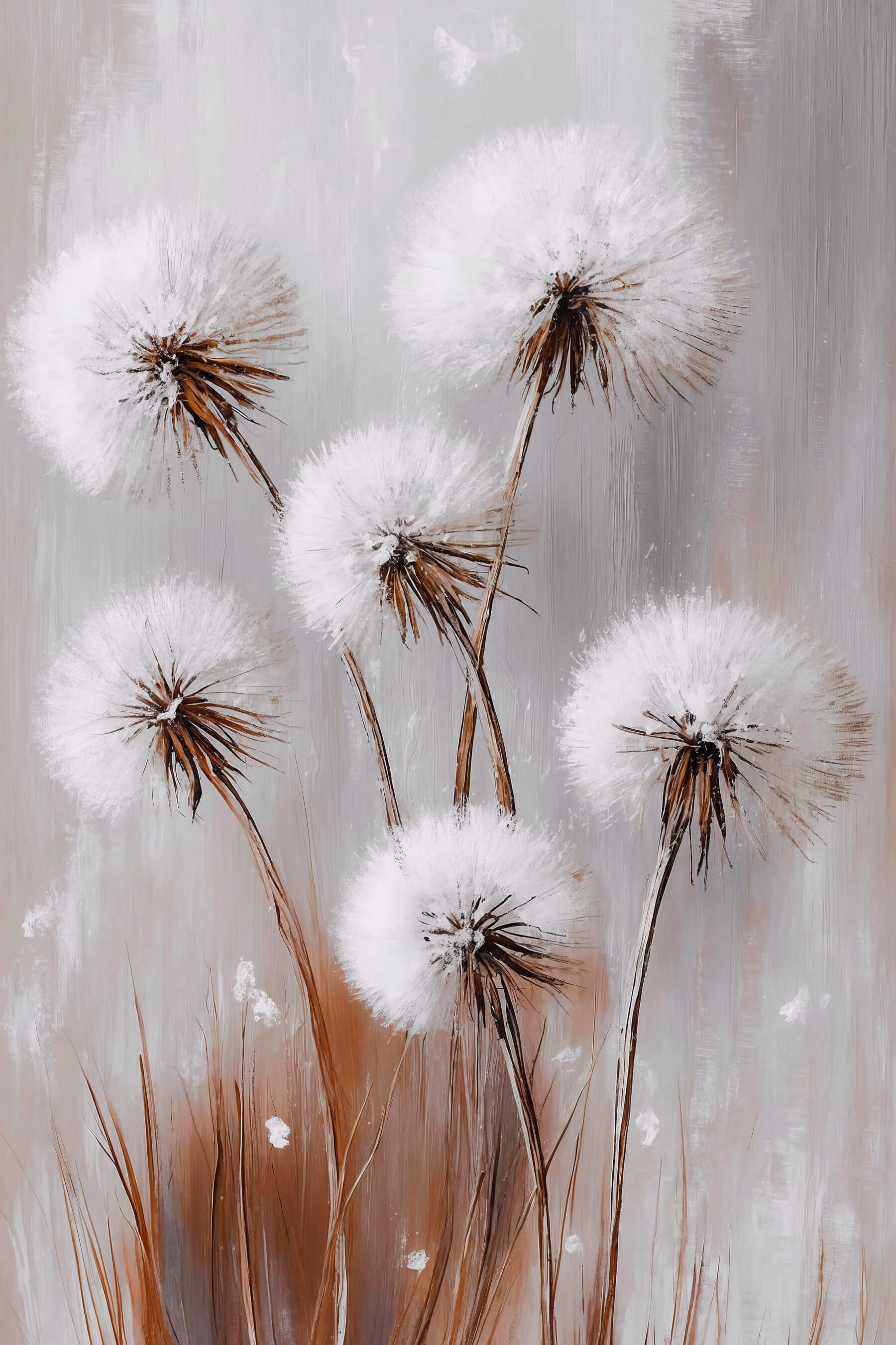Group of white fluffy flowers Group of white fluffy flowers