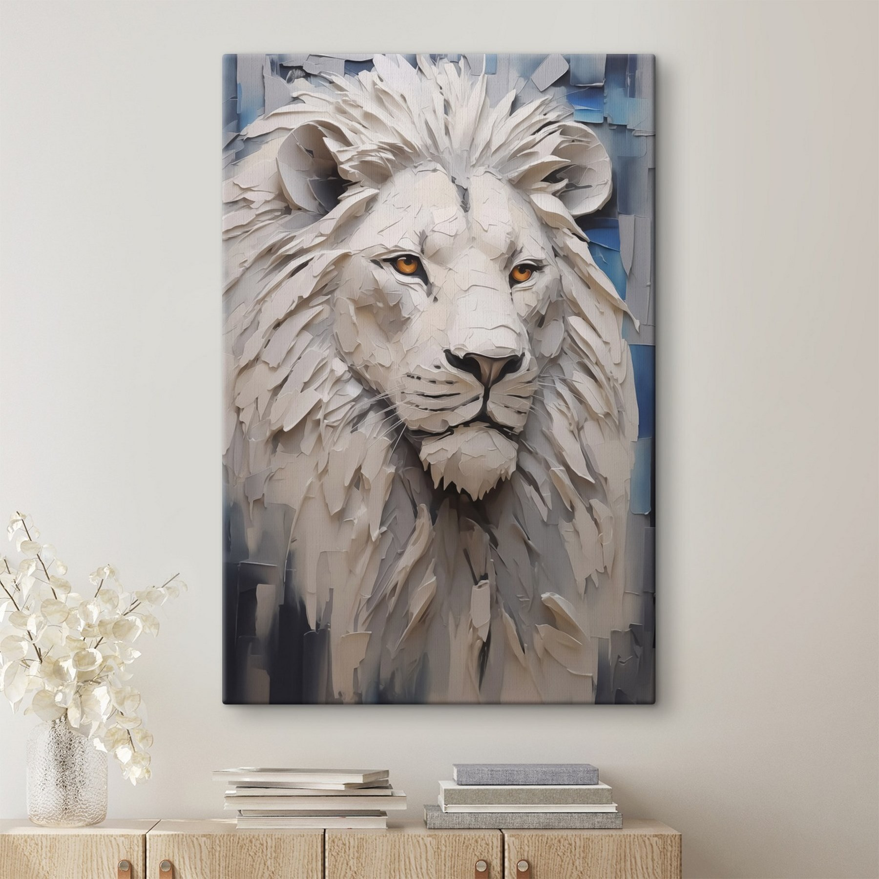 Lion with yellow eyes Lion with yellow eyes