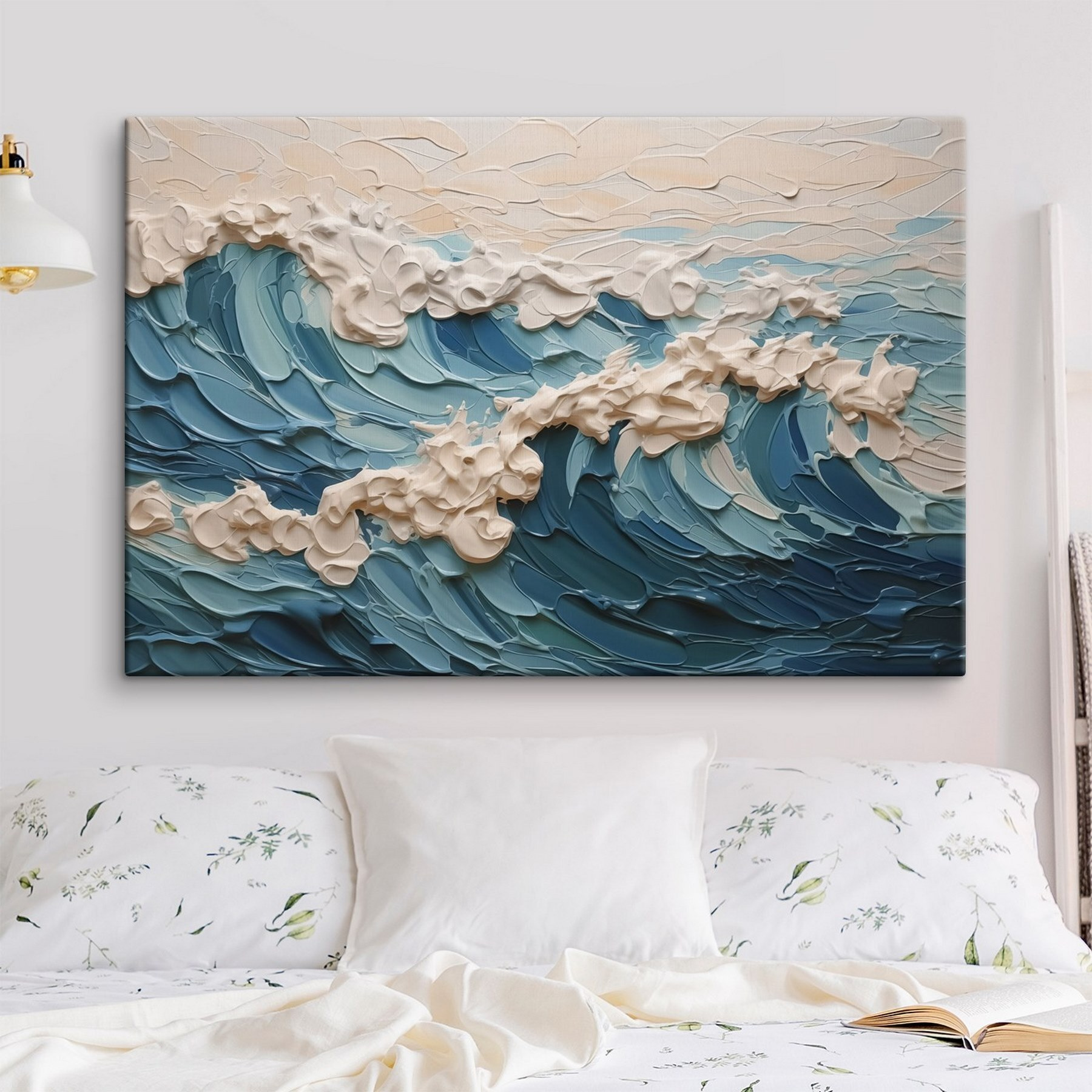 Painting of waves and clouds Painting of waves and clouds