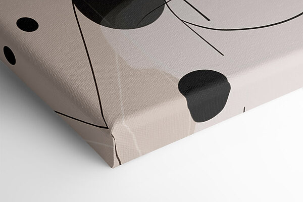 Black and white circles and lines