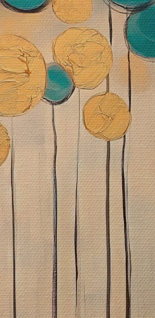 Vibrant circles in soothing colors Vibrant circles in soothing colors