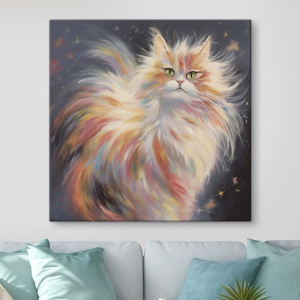 Cat with long hair