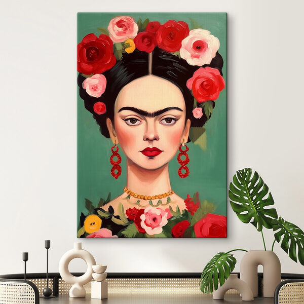 Cuadros Cuadro de una mujer con flores en el pelo (SKU: s42485) Cuadros Cuadros Cuadro de una mujer con flores en el pelo (SKU: s42485)